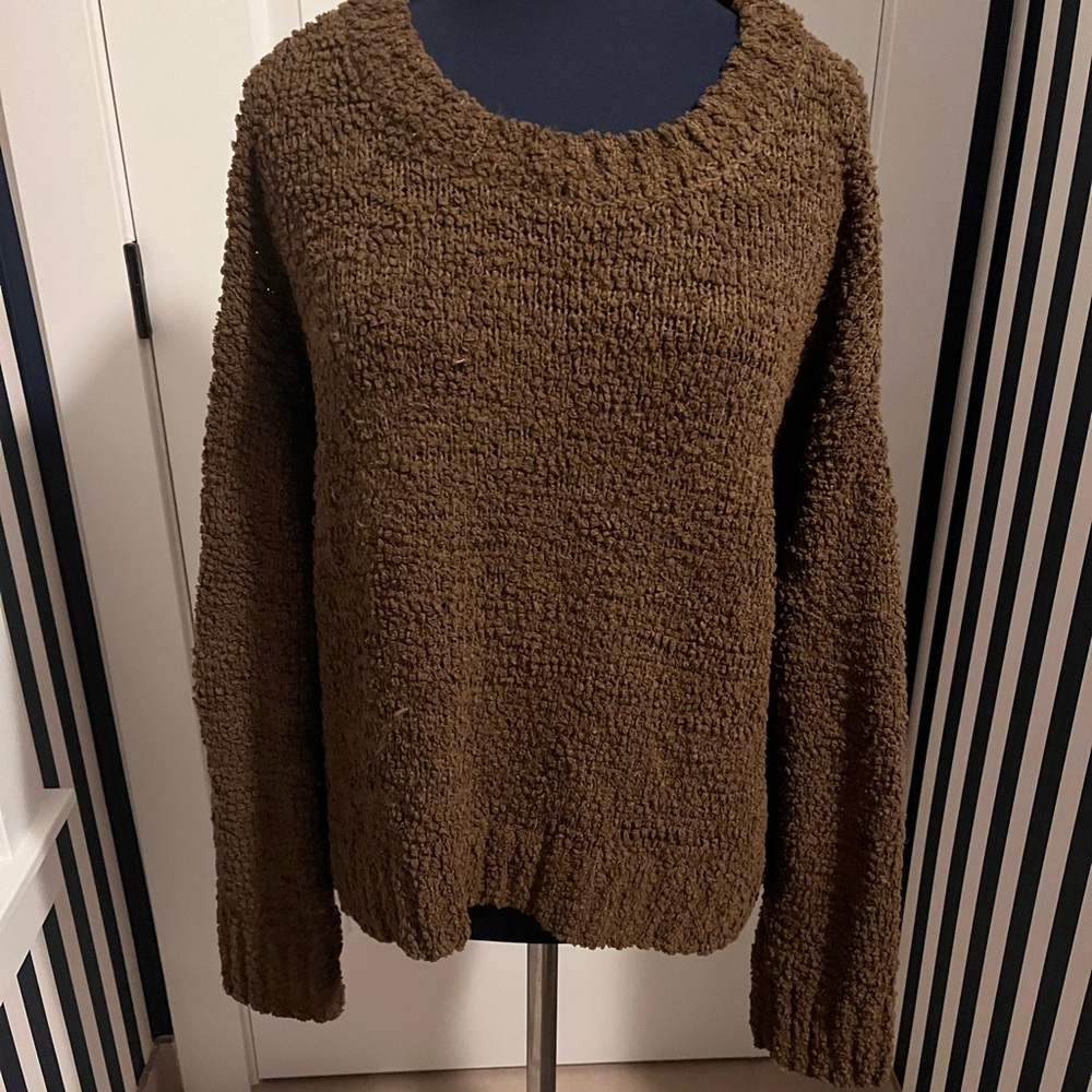 Sanctuary Textured Brown Women's Sweater